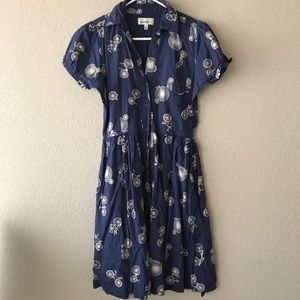 Very rare Anthropologie bicycle bike dress